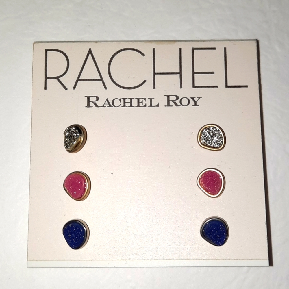RACHEL Rachel Roy stud earring trio